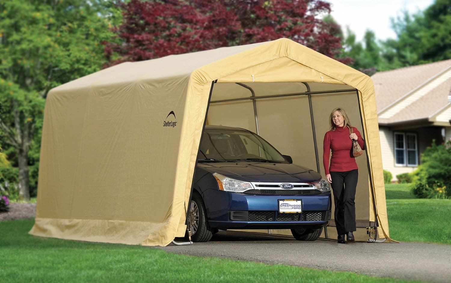 sealey shelter logic carport shelter